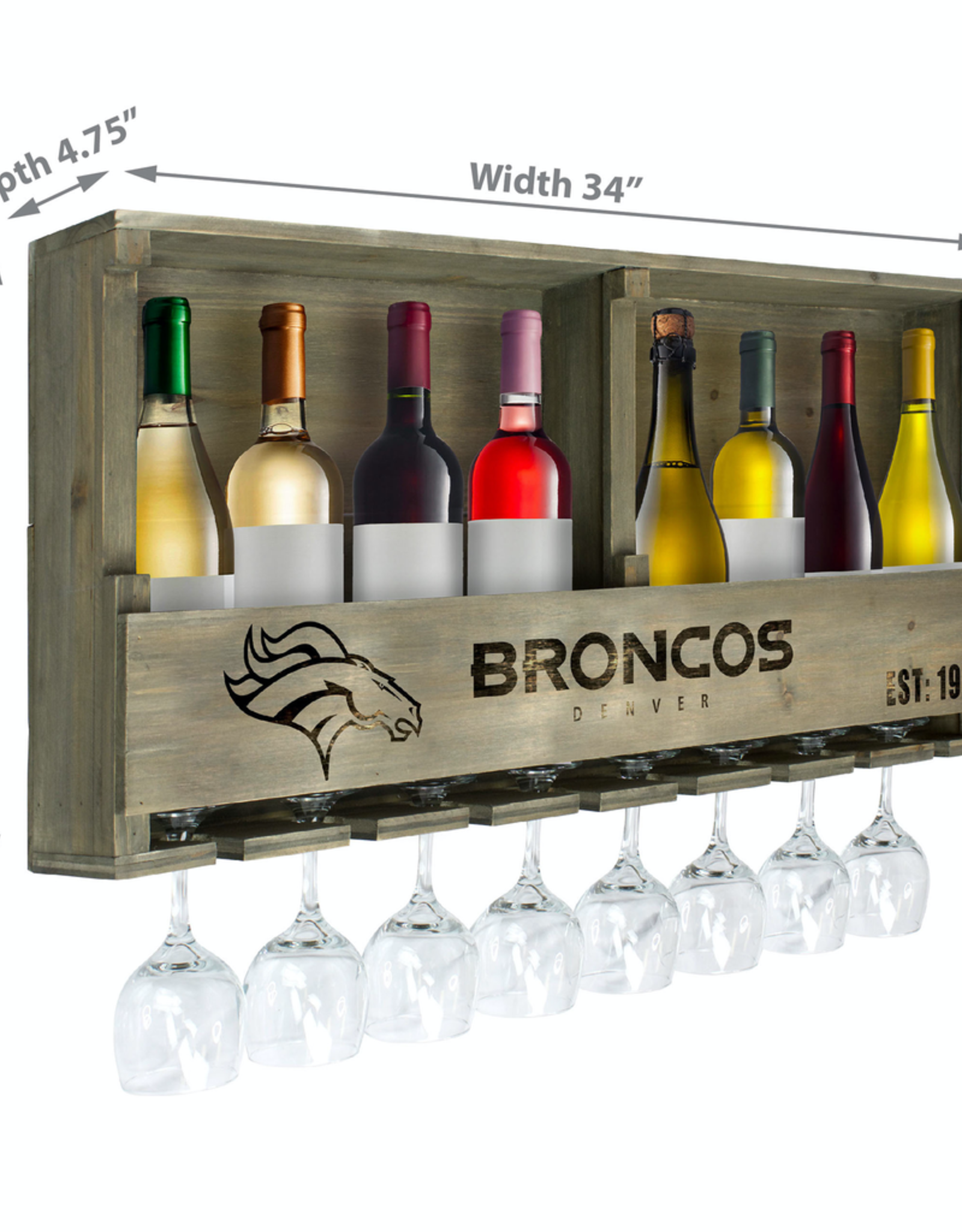 Imperial Denver Broncos Bar Rack