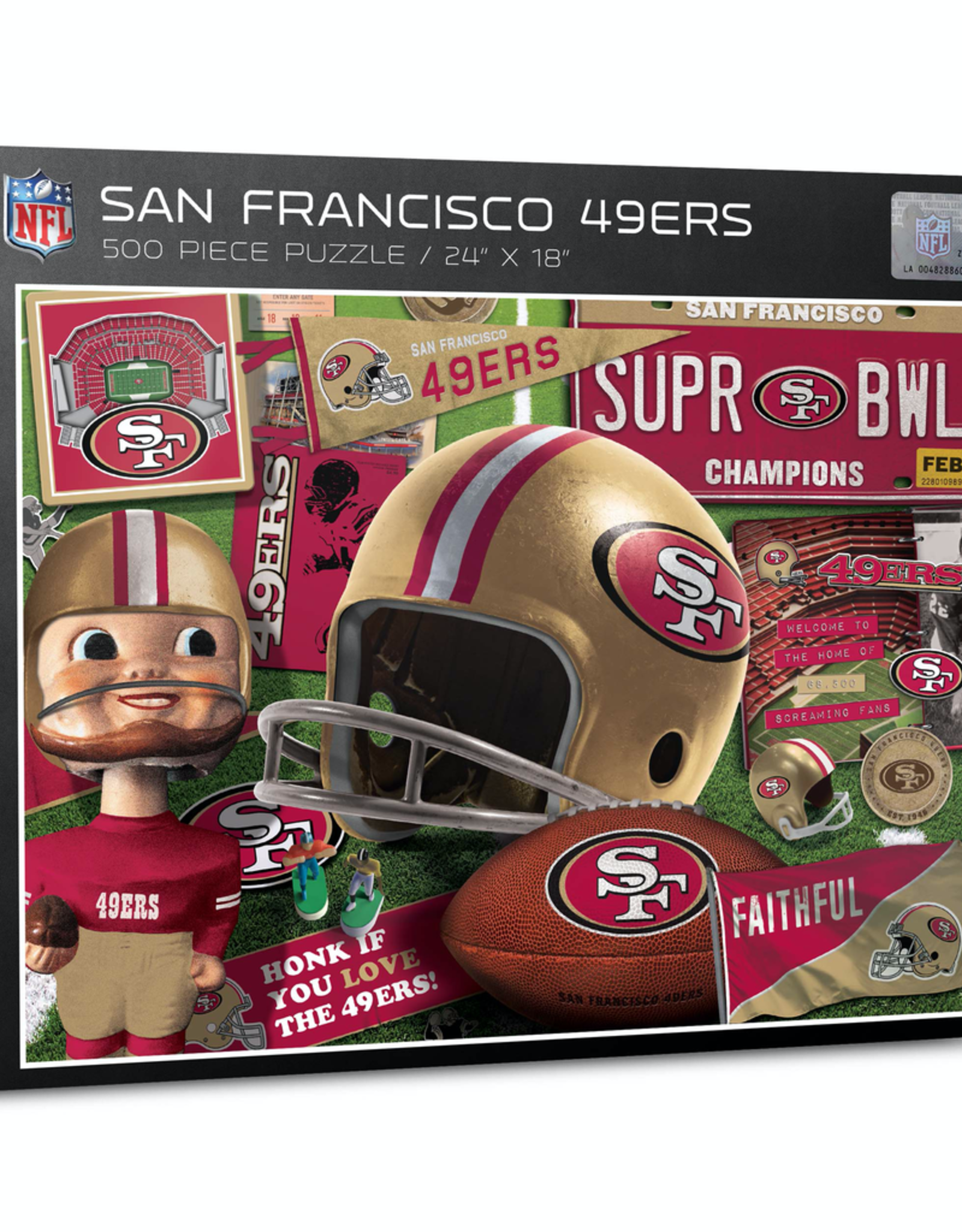 YOU THE FAN 49ers Retro Puzzle