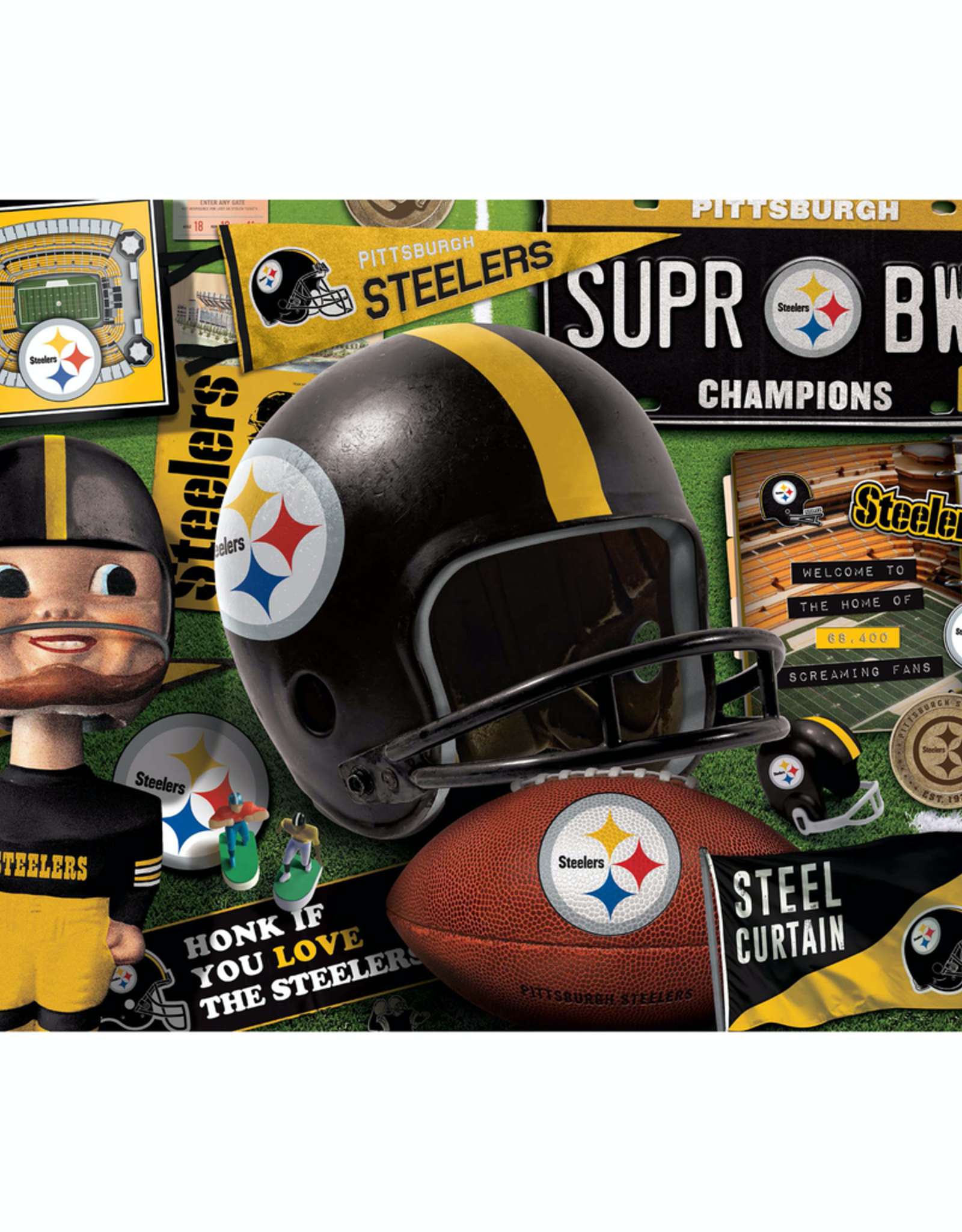 YOU THE FAN Steelers Retro Puzzle