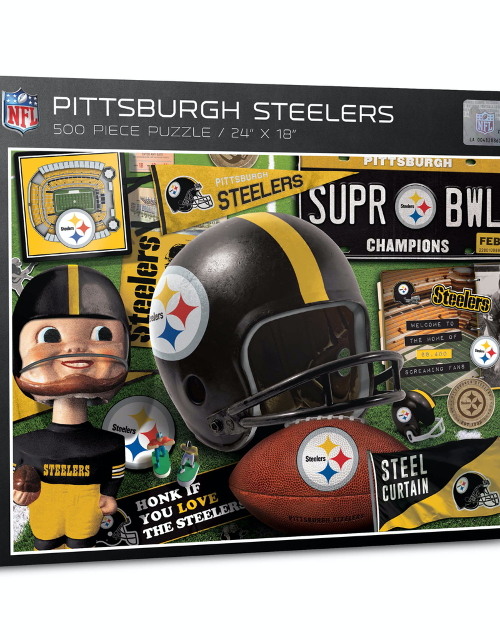 YOU THE FAN Steelers Retro Puzzle