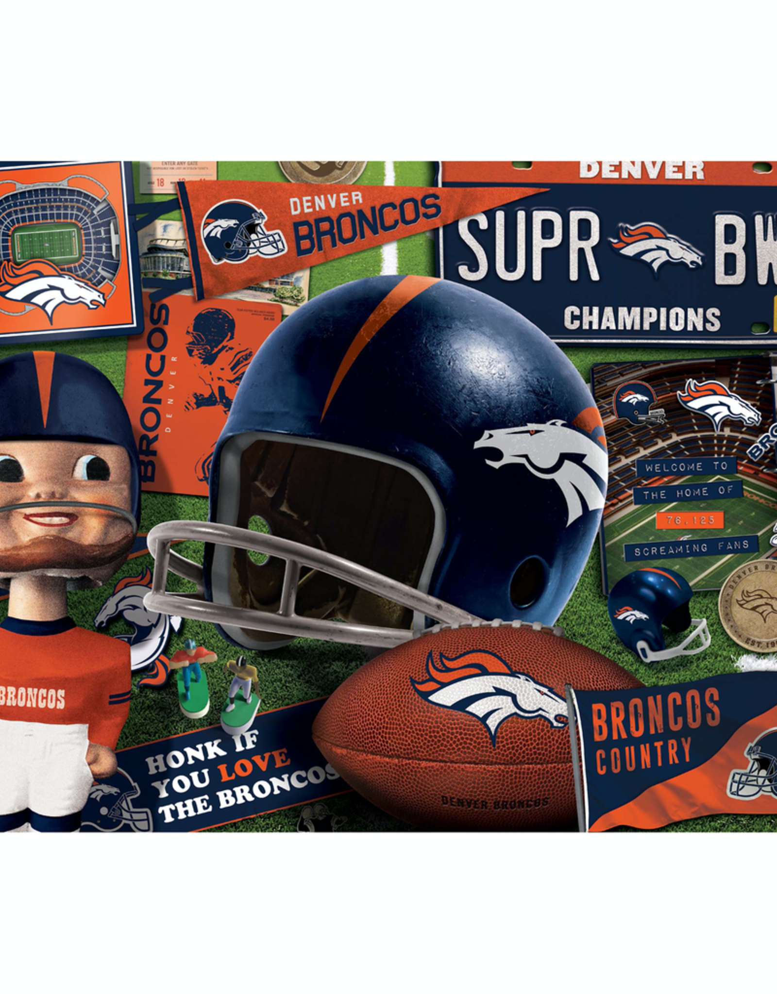 YOU THE FAN Broncos Retro Puzzle