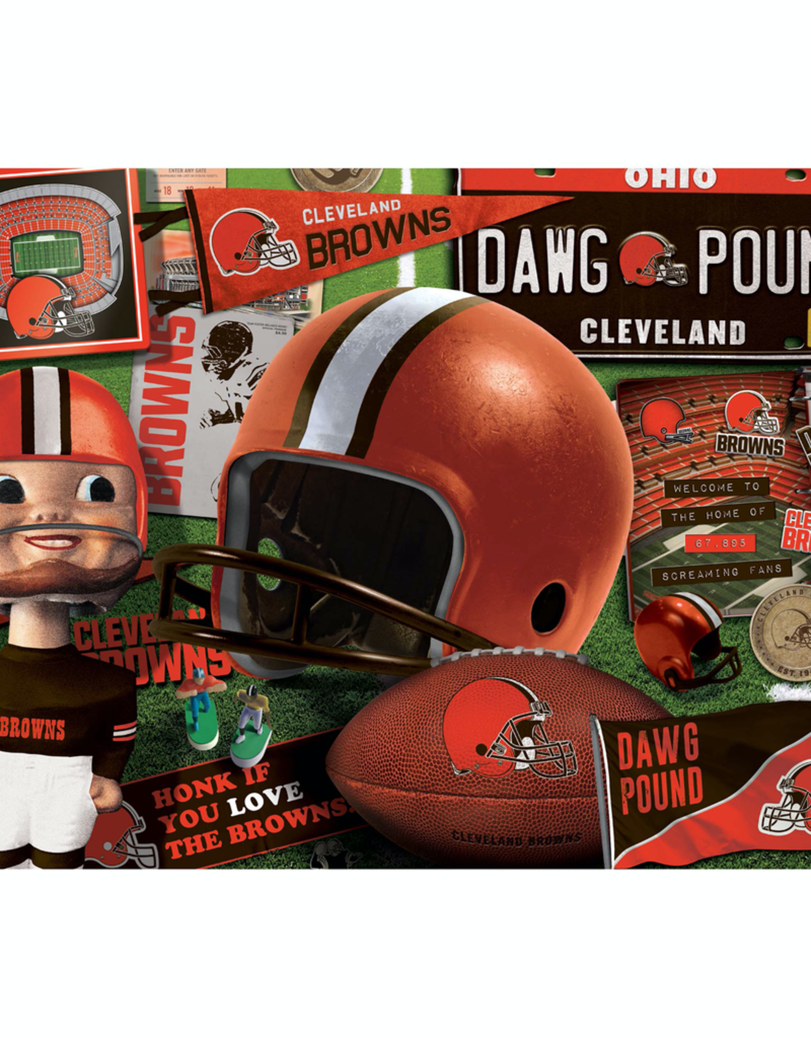 YOU THE FAN Browns Retro Puzzle
