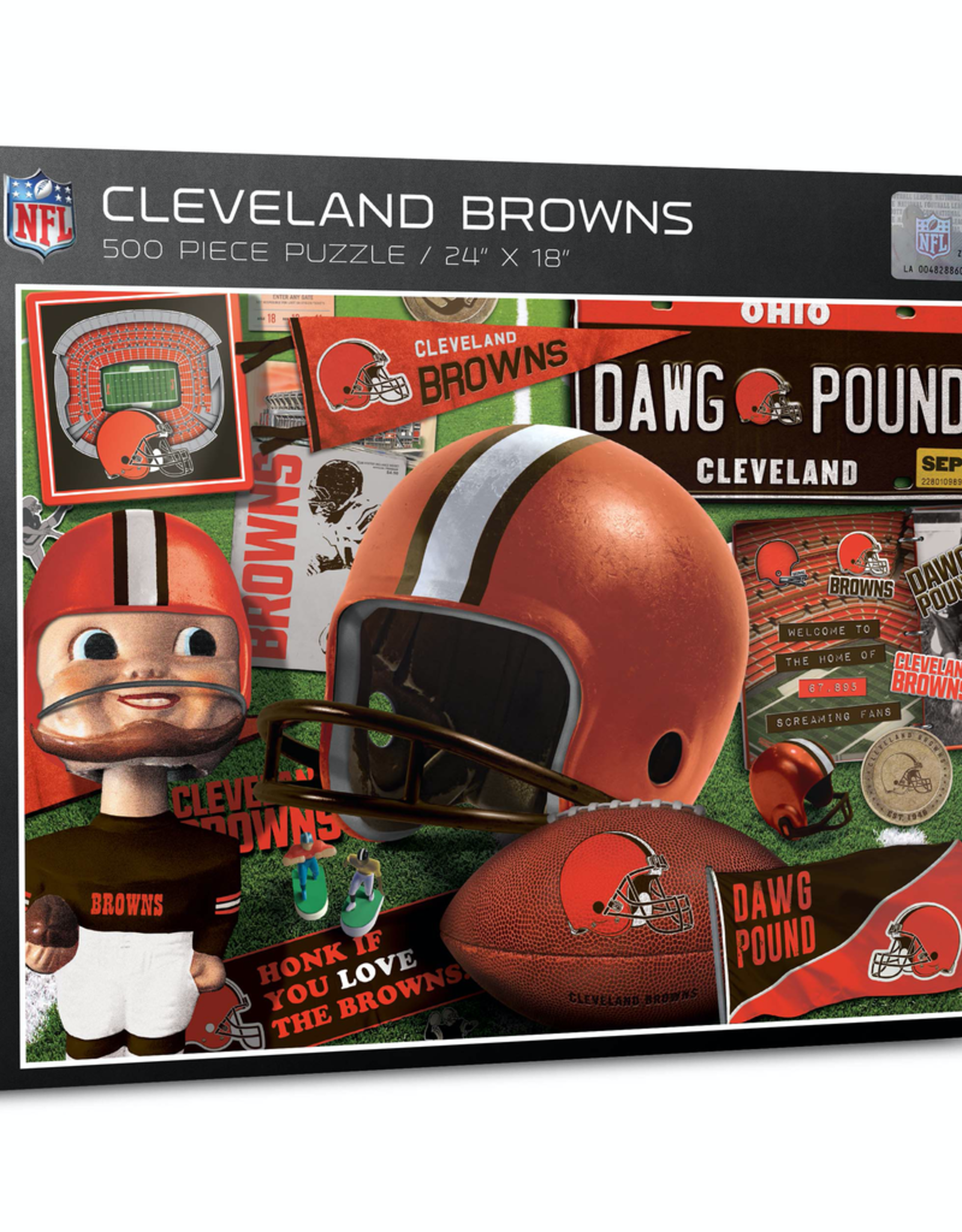 YOU THE FAN Browns Retro Puzzle