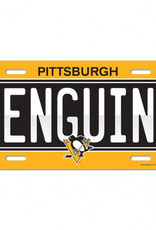 WINCRAFT Pittsburgh Penguins License Plate