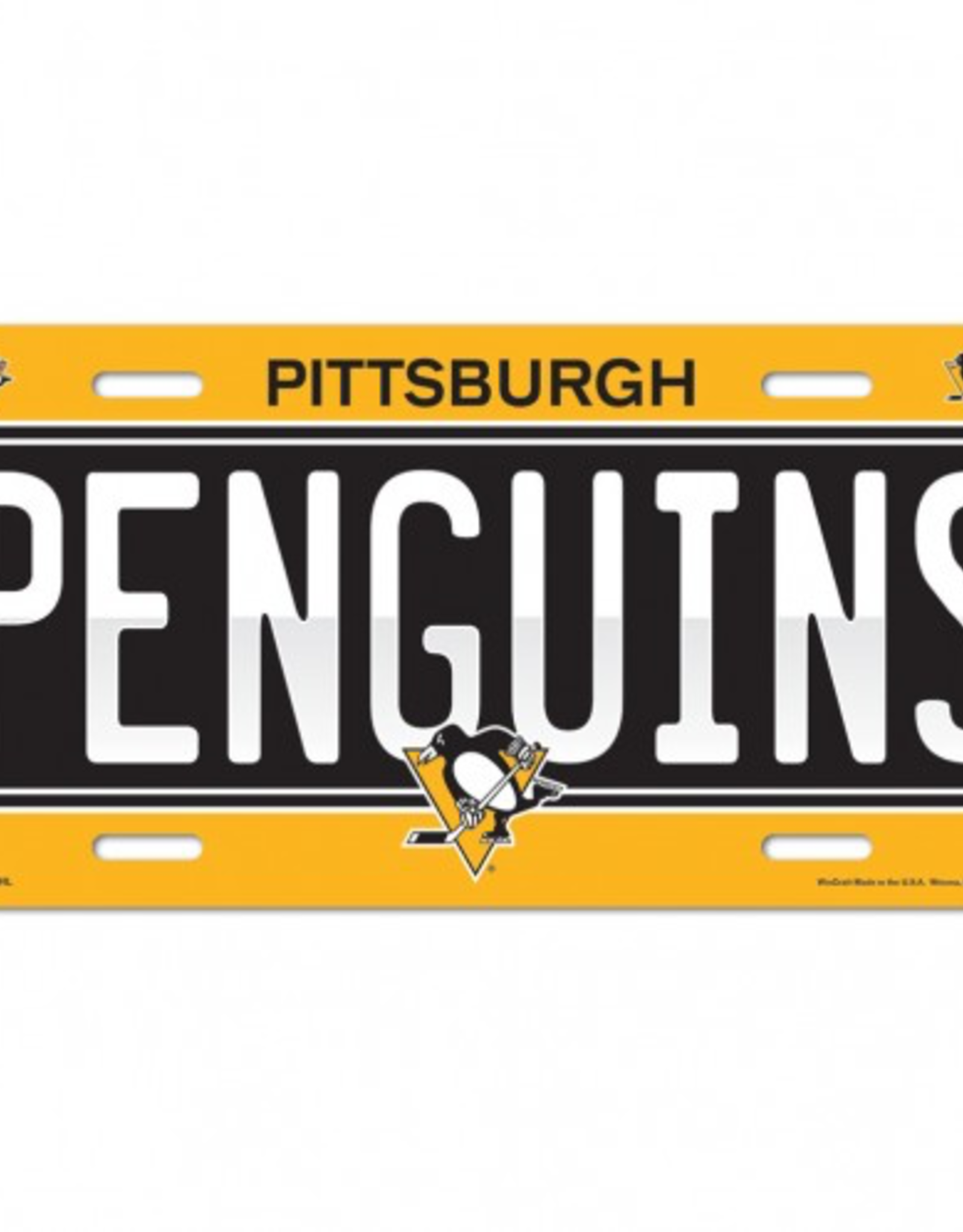 WINCRAFT Pittsburgh Penguins License Plate