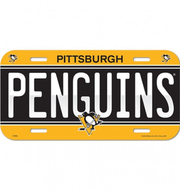 WINCRAFT Pittsburgh Penguins License Plate