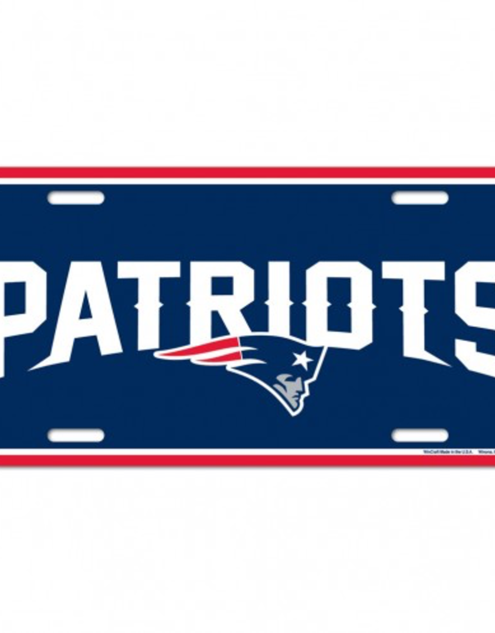 WINCRAFT New England Patriots License Plate
