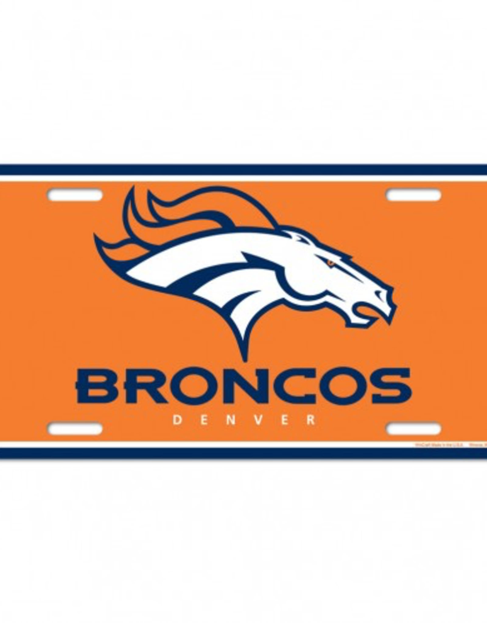 WINCRAFT Denver Broncos License Plate