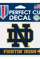 WINCRAFT Notre Dame Fighting Irish 4x5 Perfect Cut Decals - FIGHTING IRISH