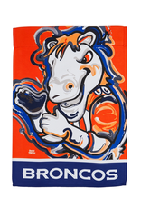 EVERGREEN Broncos Justin Garden Flag