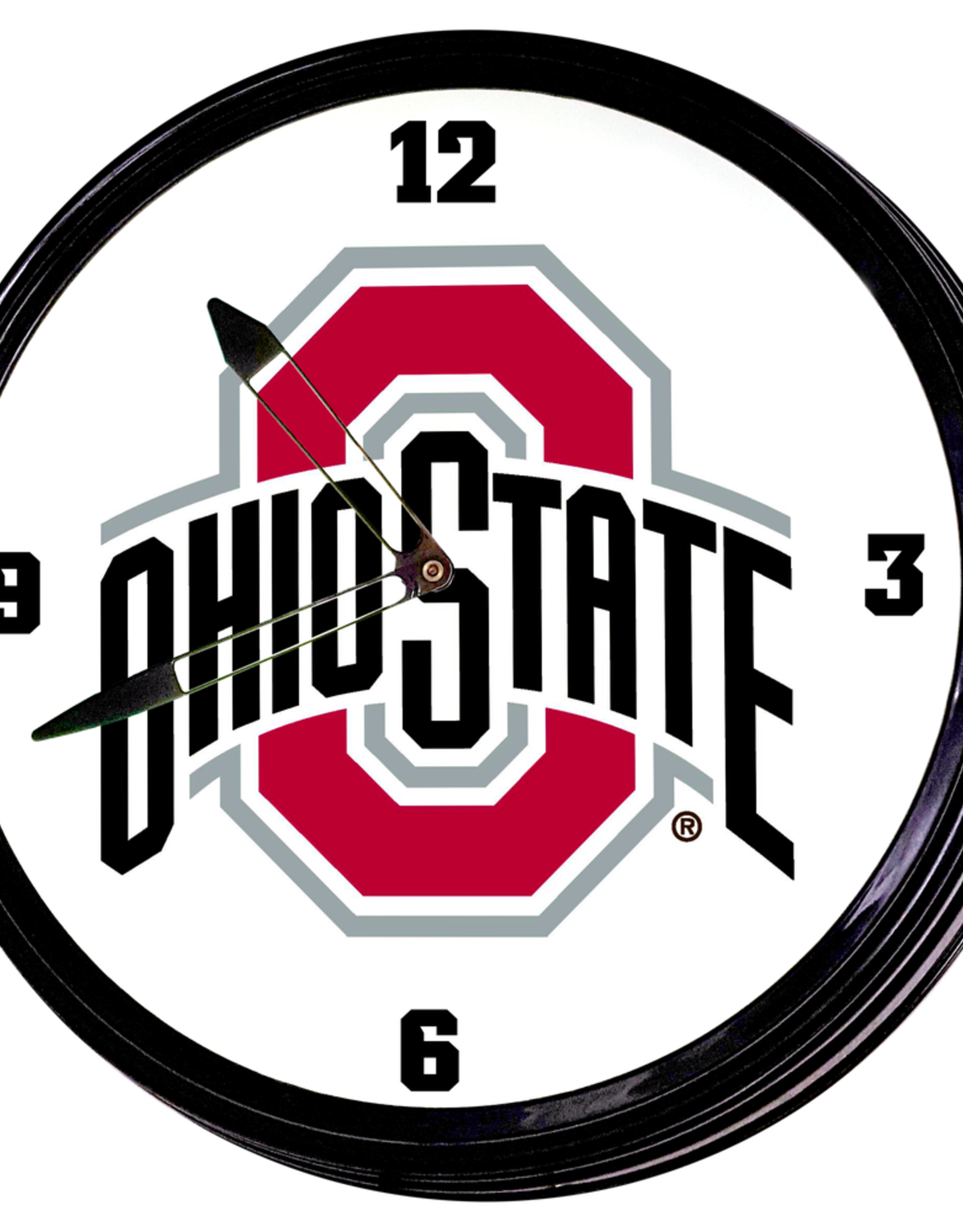 GRIMM INDUSTRIES Ohio State Team Spirit Illuminated Wall Clock