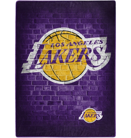 Northwest Los Angeles Lakers 60x80 Slant Royal Plush Blanket