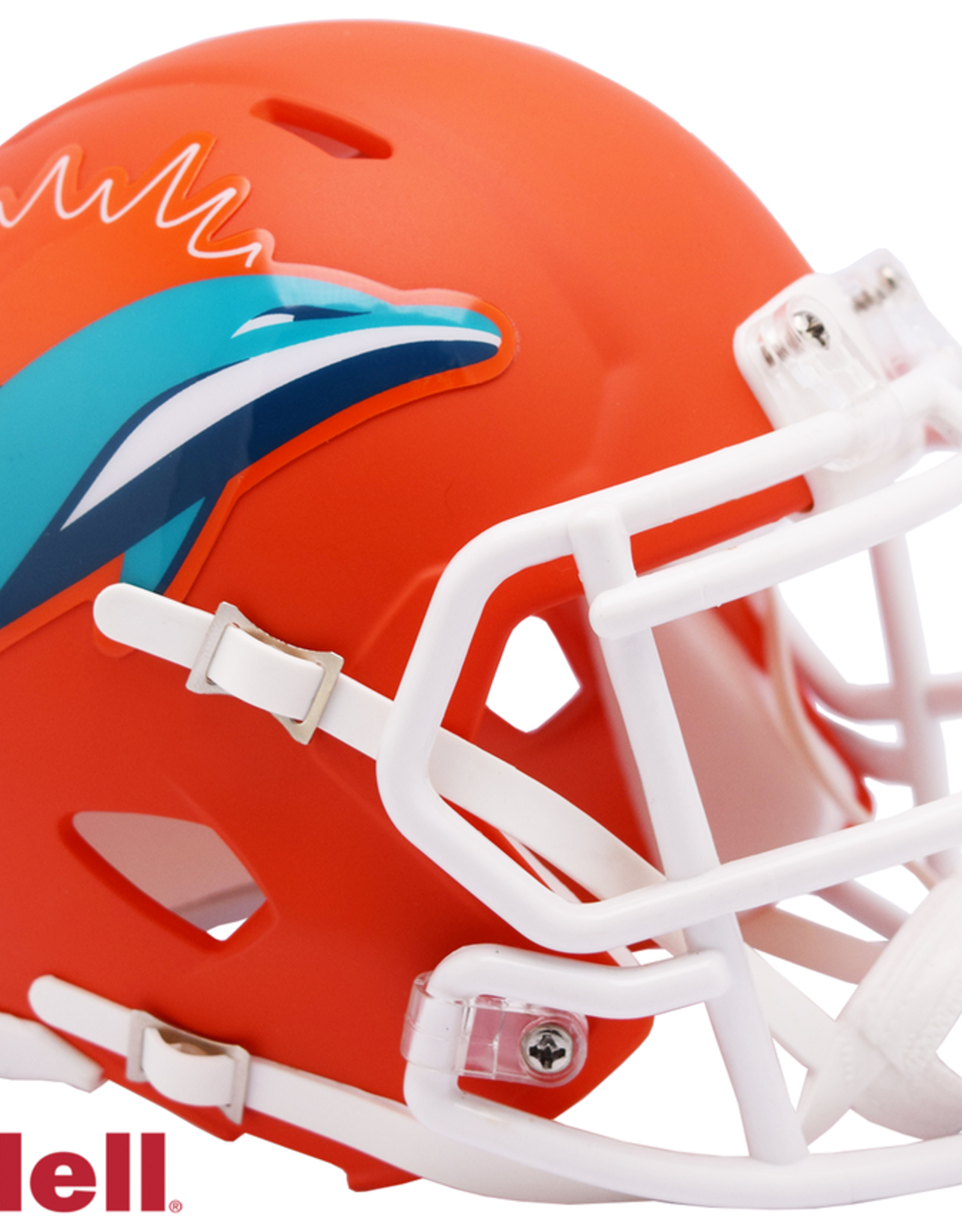 RIDDELL Miami Dolphins LE AMP Mini Speed Helmet