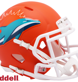 RIDDELL Miami Dolphins LE AMP Mini Speed Helmet