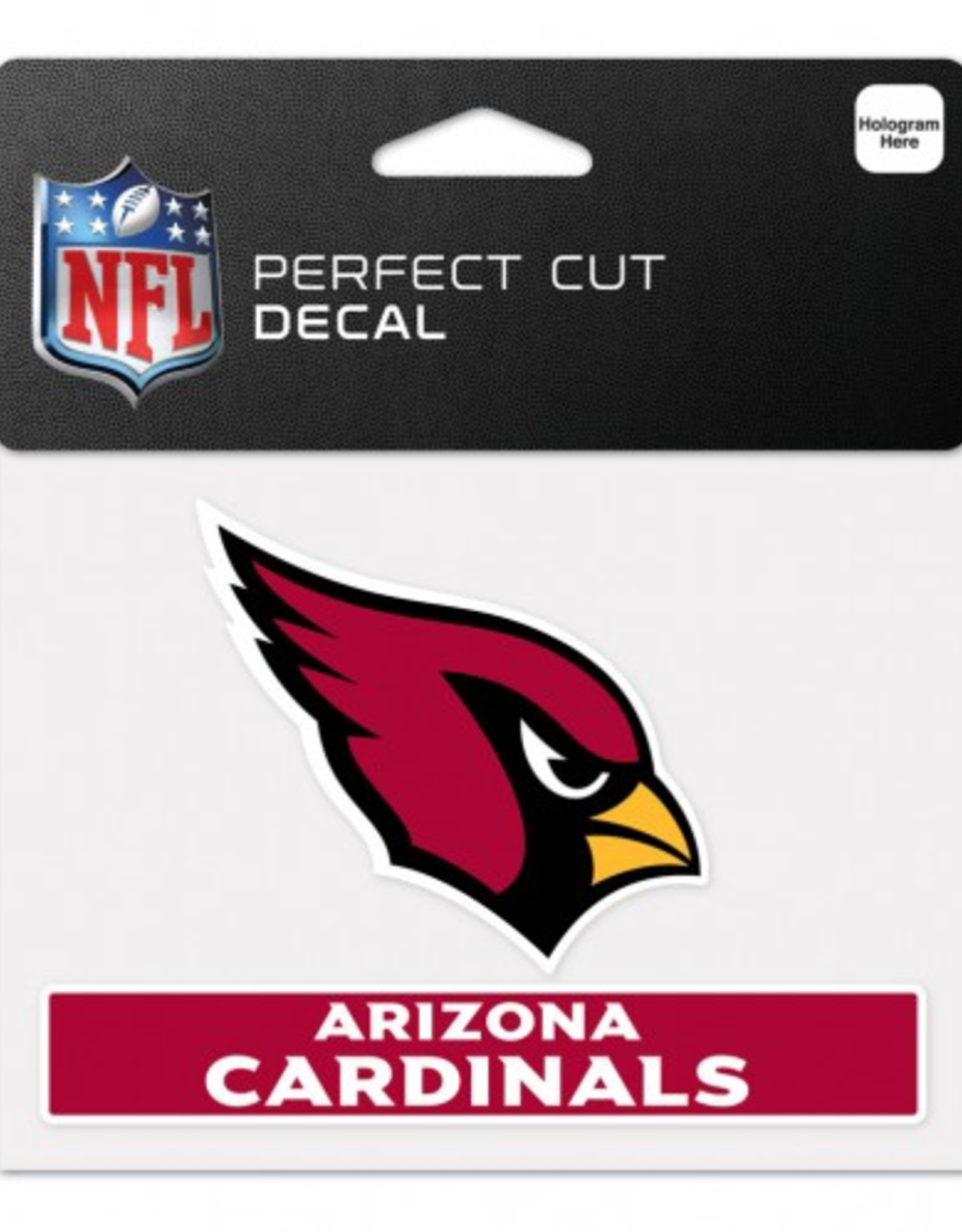 WINCRAFT Arizona Cardinals 4x5 Perfect Cut Decals