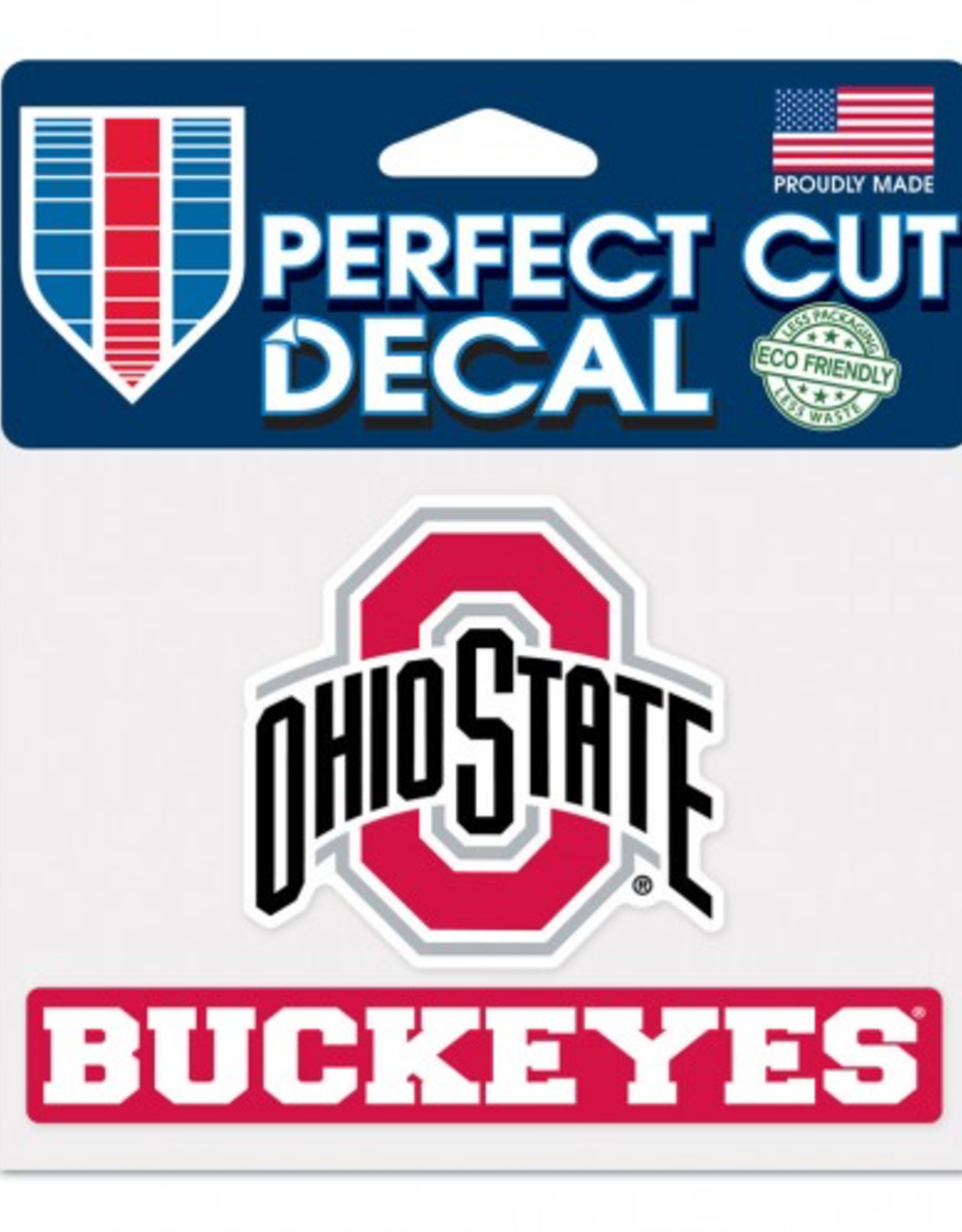 WINCRAFT Ohio State Buckeyes 4x5 Perfect Cut Decals