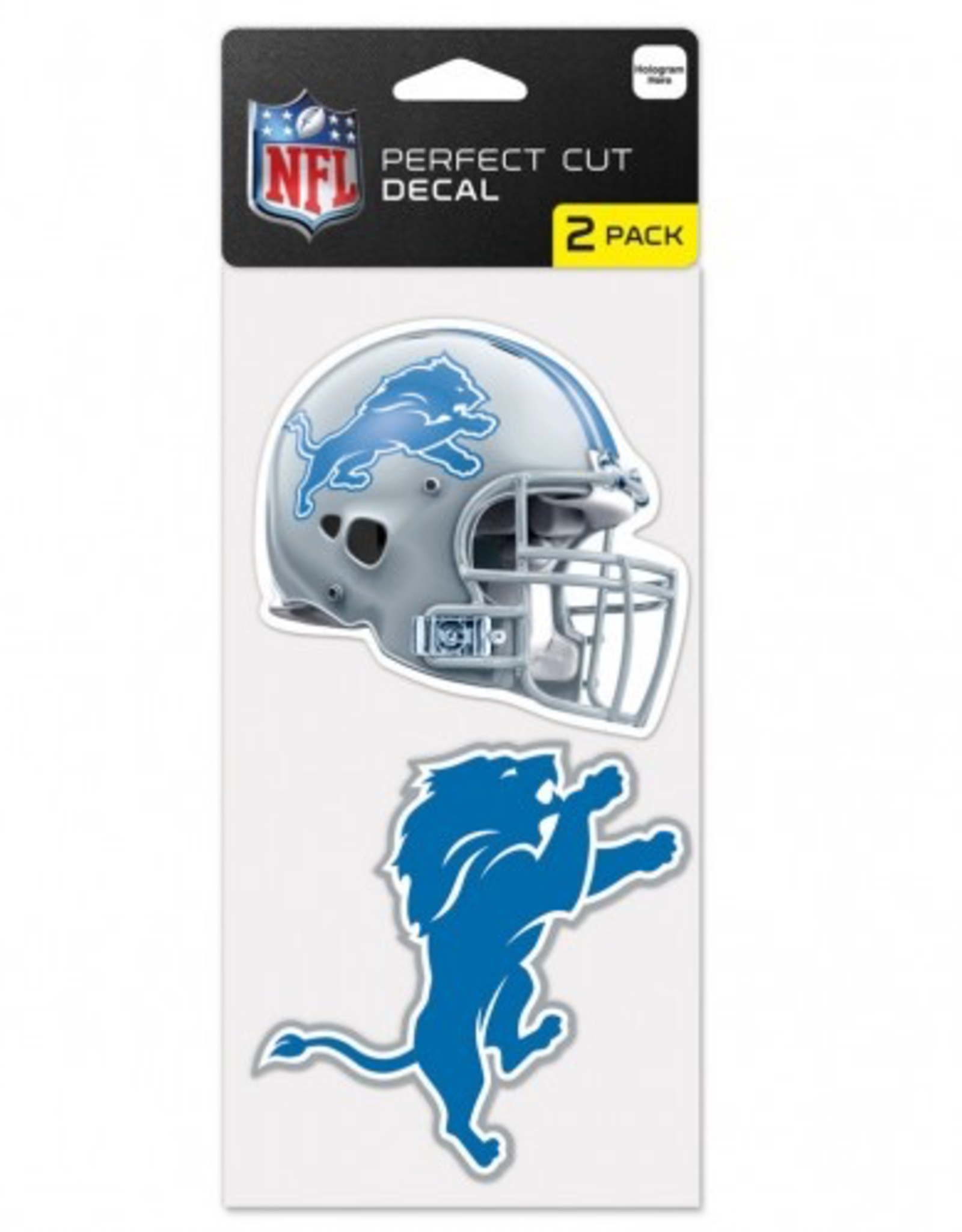 WINCRAFT Detriot Lions 2-Pack 4x4 Perfect Cut Decals