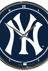 WINCRAFT New York Yankees Round Chrome Clock