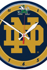 WINCRAFT Notre Dame Fighting Irish ND Round Chrome Clock