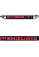 WINCRAFT Youngstown State Penguins Black Glitter Plate Frame