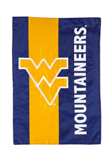 EVERGREEN West Virginia Mountaineers Stripe Garden Flag