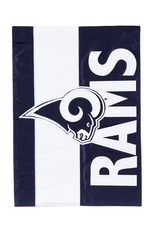 EVERGREEN Los Angeles Rams Stripe Garden Flag