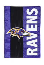 EVERGREEN Baltimore Ravens Stripe Garden Flag