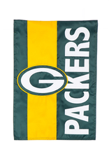EVERGREEN Green Bay Packers Stripe Garden Flag