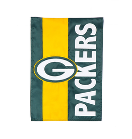 EVERGREEN Green Bay Packers Stripe Garden Flag