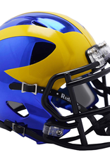 RIDDELL Michigan Wolverines Chrome Mini Speed Helmet