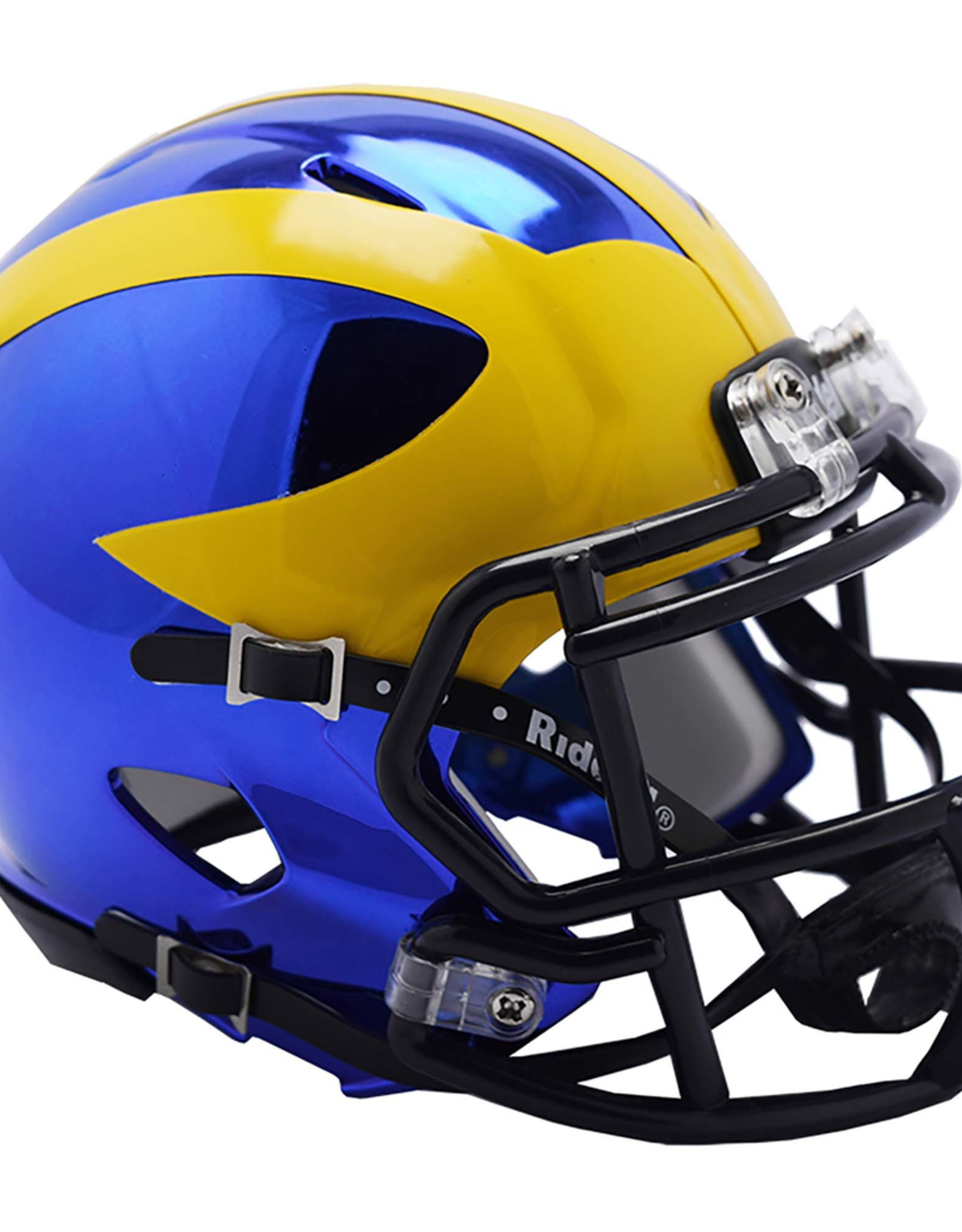 RIDDELL Michigan Wolverines Chrome Mini Speed Helmet