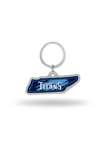 RICO INDUSTRIES Tennessee Titans State Shaped Key Ring
