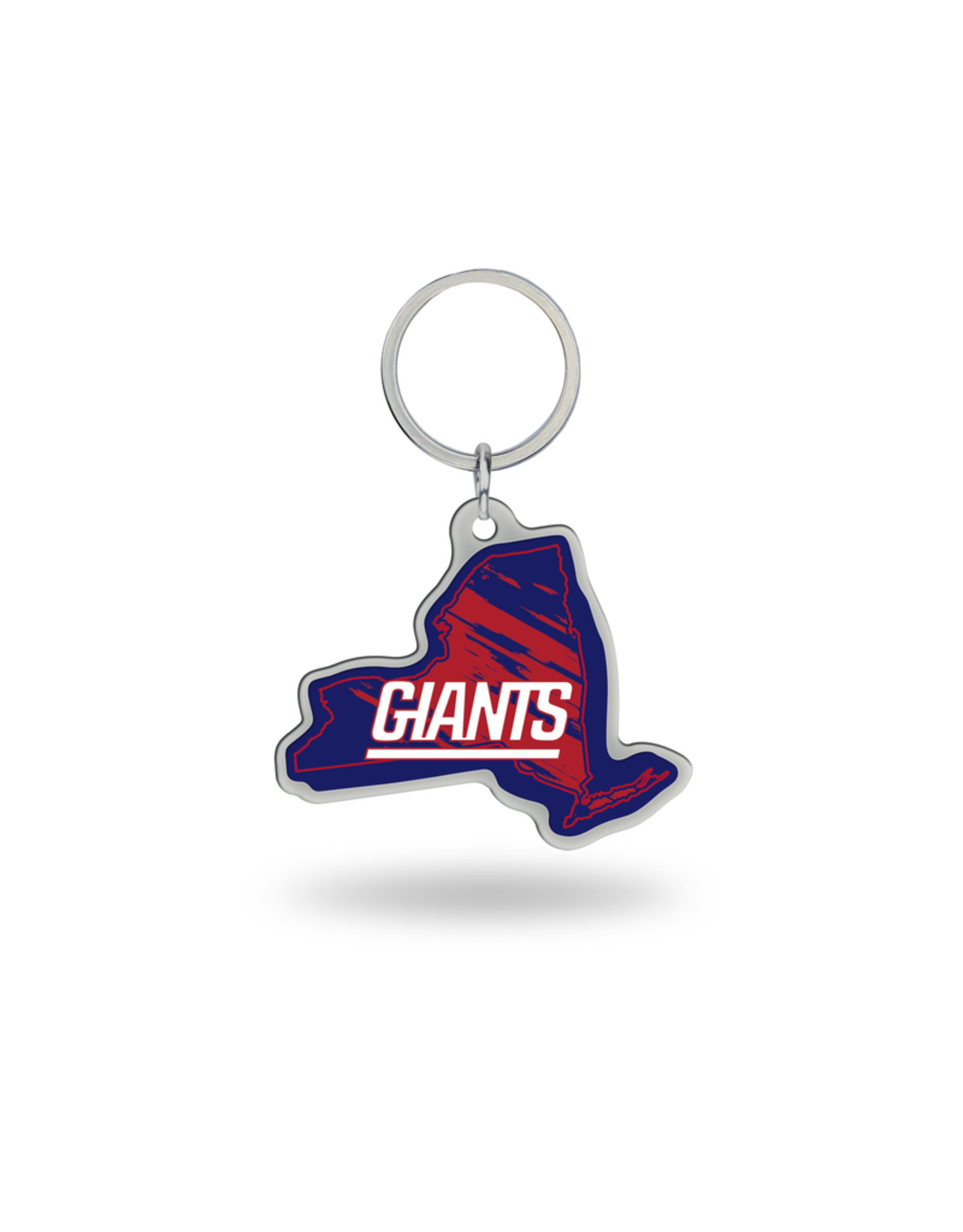 RICO INDUSTRIES New York Giants State Shaped Key Ring