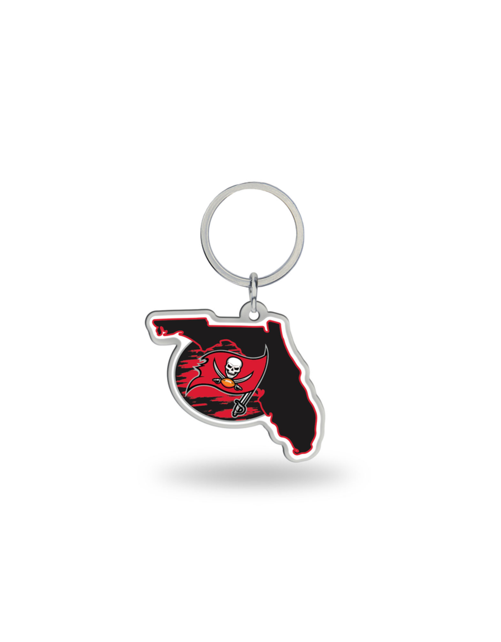 RICO INDUSTRIES Tampa Bay Buccaneers State Shaped Key Ring