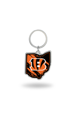 RICO INDUSTRIES Cincinnati Bengals State Shaped Key Ring