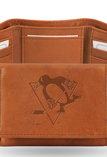RICO INDUSTRIES Pittsburgh Penguins Vintage Leather Trifold Wallet