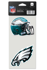 WINCRAFT Philadelphia Eagles 2-Pack 4x4 Perfect Cut Decals