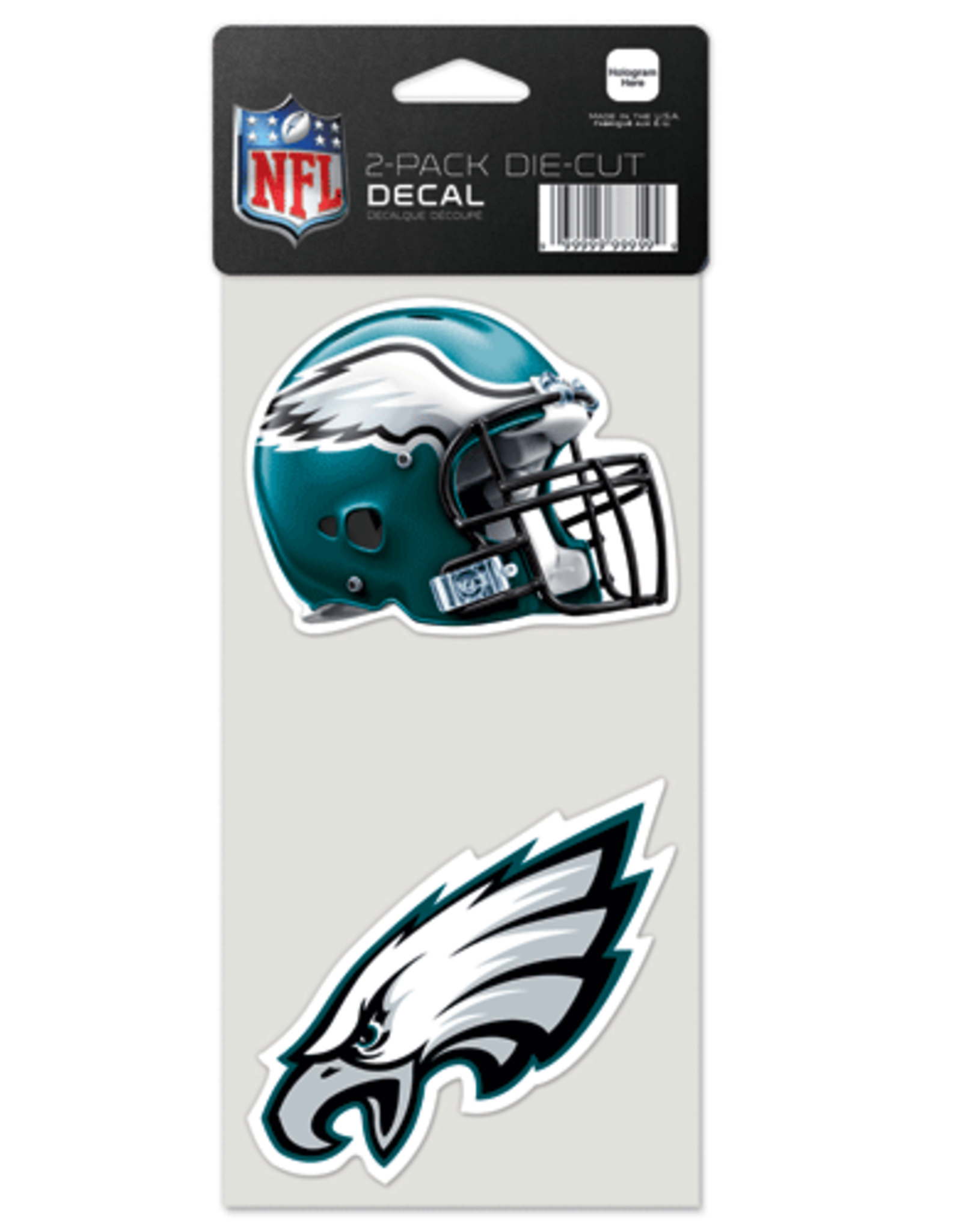 WINCRAFT Philadelphia Eagles 2-Pack 4x4 Perfect Cut Decals