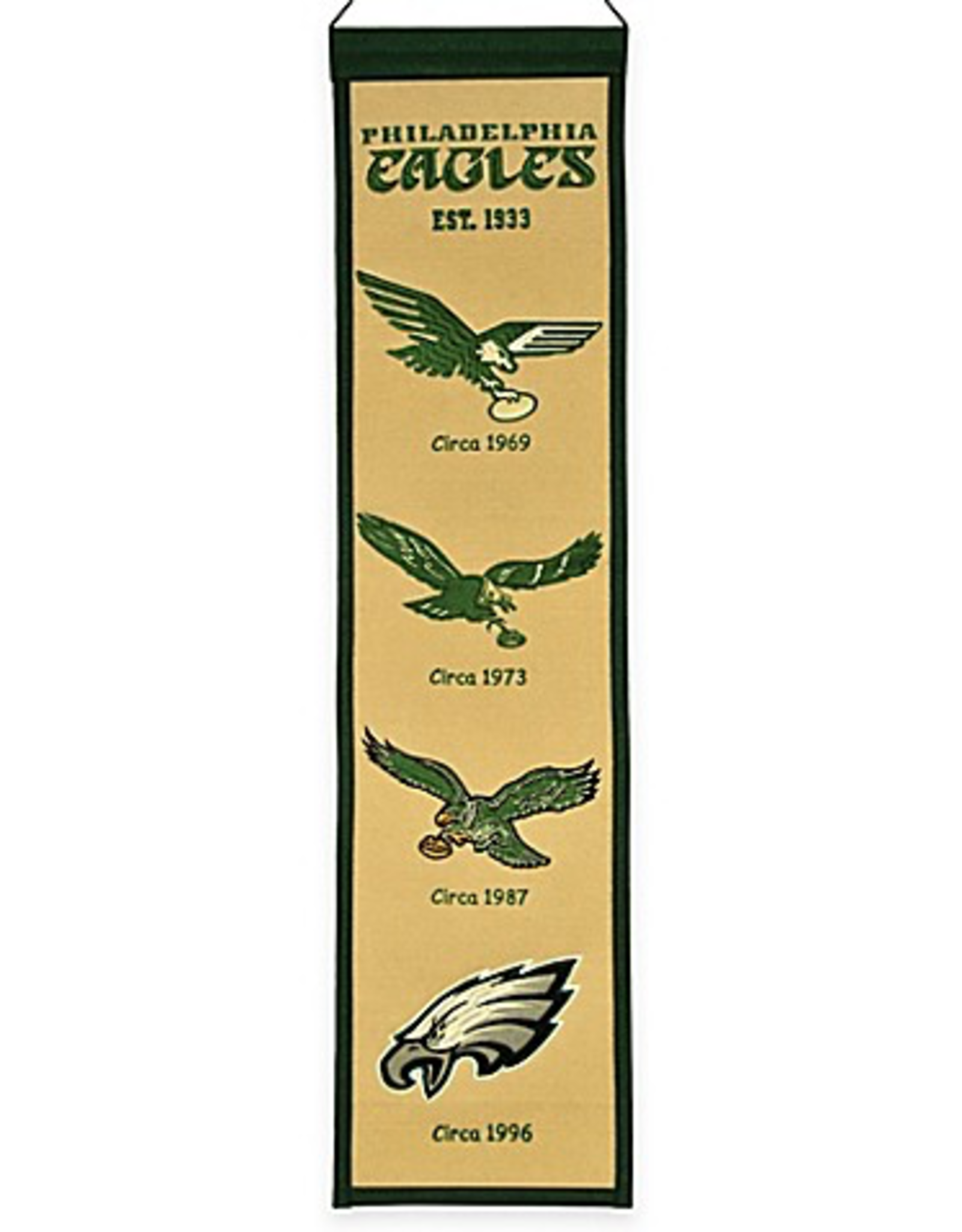 WINNING STREAK SPORTS Philadelphia Eagles 8x32 Wool Heritage Banner