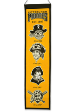WINNING STREAK SPORTS Pittsburgh Pirates 8x32 Wool Heritage Banner