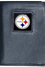 SISKIYOU GIFTS Pittsburgh Steelers Executive Leather Trifold Wallet