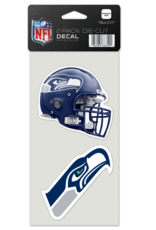 WINCRAFT Seattle Seahawks 2-Pack 4x4 Perfect Cut Decals