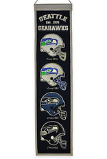 WINNING STREAK SPORTS Seattle Seahawks 8x32 Wool Heritage Banner