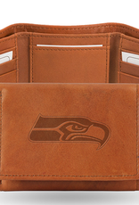 RICO INDUSTRIES Seattle Seahawks Vintage Leather Trifold Wallet