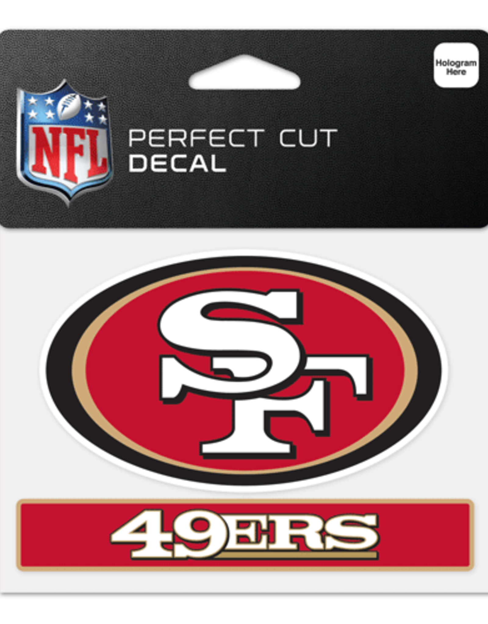 WINCRAFT San Francisco 49ers 4x5 Perfect Cut Decals