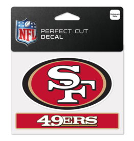 WINCRAFT San Francisco 49ers 4x5 Perfect Cut Decals