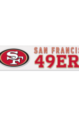 WINCRAFT San Francisco 49ers 4x17 Perfect Cut Decals
