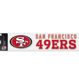 WINCRAFT San Francisco 49ers 4x17 Perfect Cut Decals