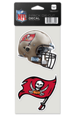 WINCRAFT Tampa Bay Buccaneers 2-Pack 4x4 Perfect Cut Decals