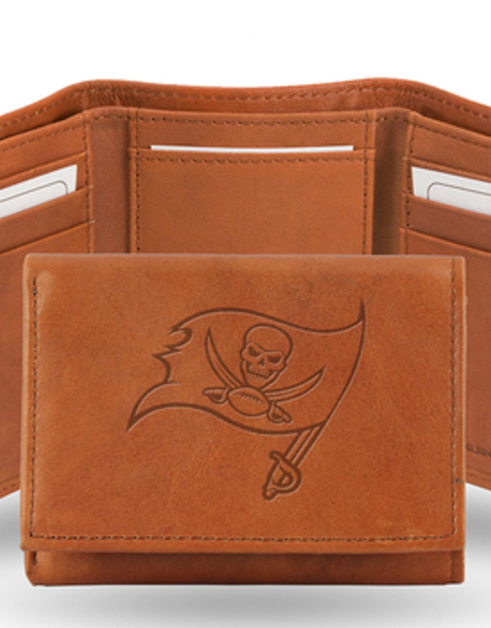 RICO INDUSTRIES Tampa Bay Buccaneers Vintage Leather Trifold Wallet